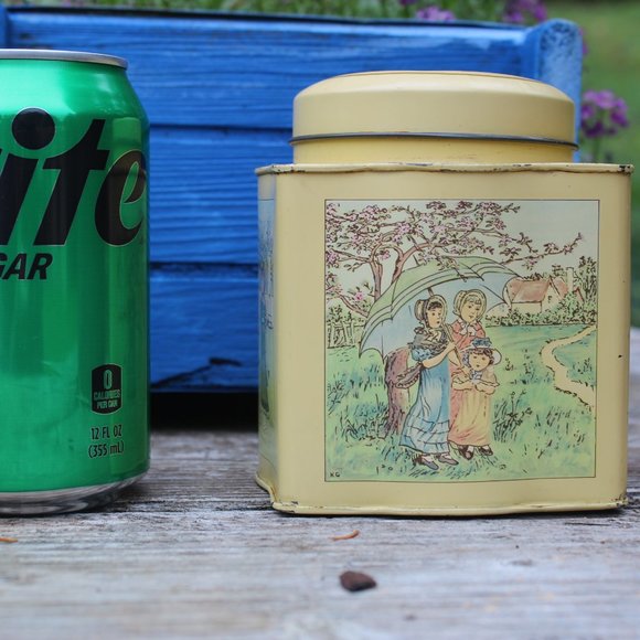 The Kate Greenaway Collection Decorative Canister Tin Children Outside - Picture 10 of 10